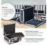 HMF Alu Waffenkoffer für 2 Pistolen, doppelseitig, 31x26x15cm, Schwarz (14411-02)