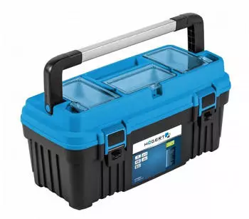 Högert HT7G061 Werkzeugkasten mit Griff, Blau/Schwarz (HT7G061)