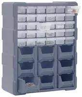 Multi-schubladen-organizer Mit 39 Schubladen 38x16x47 Cm Vidaxl