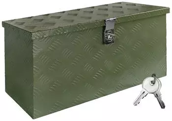Trucky Truckbox Deichselbox Aluminium, abschlie&szlig;bar, Gr&uuml;n