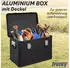 Trucky Aluminium Box mit Deckel Schwarz 65l