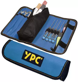 YPC VarioRoll M Werkzeug-Rolltasche 36x25cm, Blau-Schwarz (BG00012BKBU)