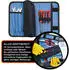 YPC VarioRoll M Werkzeug-Rolltasche 36x25cm, Blau-Schwarz (BG00012BKBU)