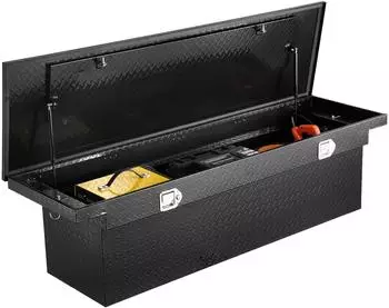 VEVOR Crossover Truck Werkzeugkasten Aluminium 1815x699x474mm wasserdicht schwarz