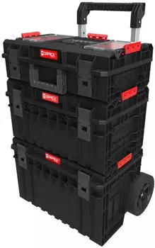 Qbrick System ONE Cart 2.0 + ONE 350 Profi 2.0 + ONE 200 Profi 2.0 stapelbar IP66