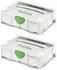 Festool Systainer T-LOC SYS 1 TL Werkzeugkoffer, lichtgrau, 2er-Set (497563)