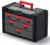 Kistenberg Multicase Cargo Werkzeugorganisator Kunststoff, schwarz/rot (KMC301)