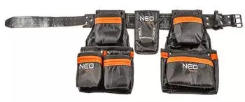 Neo Tools Werkzeuggürtel Naturleder 12 Taschen verstellbar (84-330)
