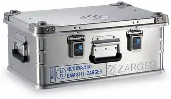 Zarges Lagerbeh&auml;lter Universal Aluminiumbox Akku Safe 550 x 350 x 220 mm 42l K 470 (40583)