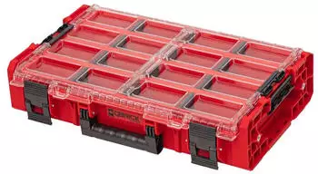 Qbrick System Organizer XL 2.0 Long Bin Sortimentskasten Rot (6571)