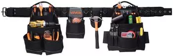 VEVOR Werkzeugg&uuml;rtel 18 Taschen, verstellbar 800&ndash;1310mm