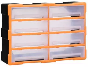 vidaXL Multi-Schubladen-Organizer 8 Schubladen 52x16x37cm (149599)
