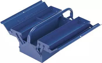 Tecwerk Werkzeugkasten 5-tlg. Stahlblech blau abschlie&szlig;bar 430x200x200mm (2000871261)