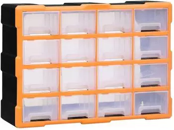vidaXL Multi-Schubladen-Organizer 16 Schubladen 52x16x37cm (149601)