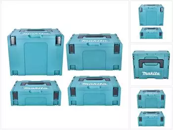Makita Makpac Set Werkzeugkoffer Gr. 1 + 2 + 3 + 4