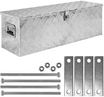 Trucky Truckbox Deichselkasten Aluminium Riffelblech 99x33x32cm (D100)