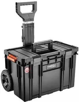 Neo Tools Modularer Werkzeugkoffer auf Rädern, Teleskopgriff (84-062)