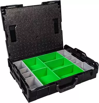 Sortimo L-Boxx 102 schwarz mit Deckelpolster und Insetboxen-Set D3 (L-Boxx 102)