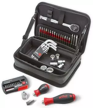 Wiha Werkzeug-Set mechanisches Verschrauben, 55-tlg. mit Tasche (45417)