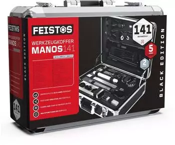 Feistos Manos 141 Werkzeugkoffer best&uuml;ckt, Metall, 141-teilig (JJ-MT141)