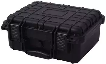 vidaXL Protective 35x29.5x15cm Black Durable Carry Box Trunk
