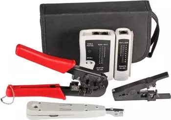 EFB-Elektronik Netzwerktechnik Werkzeugset 4-teilig mit Tasche (39919.1V2)