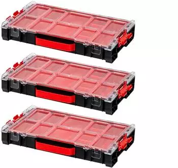 Qbrick System Pro 100 Organizer 3er-Set 5l stapelbar IP54 (452x296x79mm)