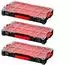 Qbrick System Pro 100 Organizer 3er-Set 5l stapelbar IP54 (452x296x79mm)