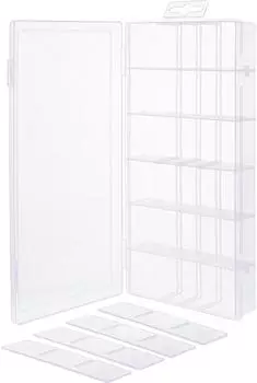 InLine Kleinteilebox 18 F&auml;cher, 207x110x27mm, transparent (43009O)