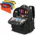 LuxusKollektion Werkzeugrucksack mit Organizer-Tasche, schwarz