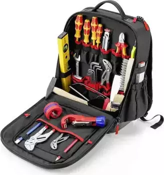 Knipex Werkzeugrucksack Modular X15 Sanit&auml;r, 24-teilig (00 21 51 HK S)