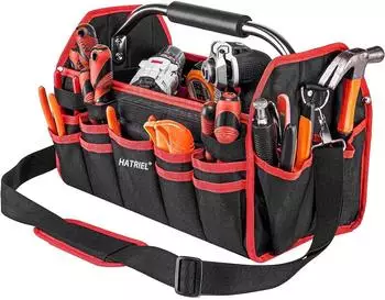 LuxusKollektion Werkzeugtasche, faltbar, groß, wasserdicht, mit Schultergurt