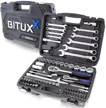 BITUXX Ratschenkoffer 82-tlg., schwarz (MS-13373)