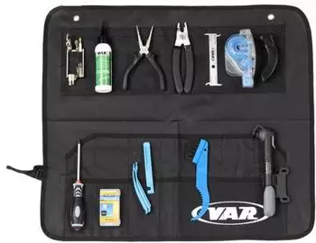 VAR Fahrrad-Werkzeugtasche, kompaktes Set (KO-90621)