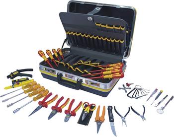 C.K Tools Werkzeugkoffer für Techniker/Elektroniker, 30-teilig (T1642)