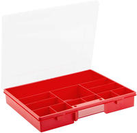 Sortimentskasten Europlus Basic 37/12 Rot/transparent Aufbewahrung - Allit