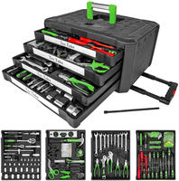 TecTake 401487, TecTake Trolley Werkzeugkoffer 899-tlg. mit 4 Schubladen -...