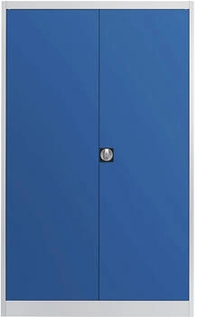 Mauser Werkzeugschrank MKST12/3/22STG aus Metall 5 Böden grau / blau 120 x 220 x 42cm