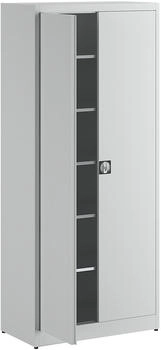 Mauser Werkzeugschrank MKST5/22STG aus Metall 5 Böden lichtgrau 95 x 220 x 50cm