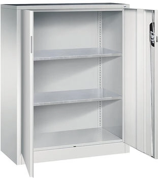 C+P Werkzeugschrank 8520-000 aus Metall 2 Böden lichtgrau 93 x 120 x 40cm
