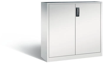 C+P Werkzeugschrank 8530-000 aus Metall 2 Böden lichtgrau 120 x 120 x 40cm
