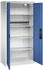 C+P Akkuladeschrank Basic mit Vollblechtüren H 1950 x B 930 x T 500 mm Lichtgrau/Enzianblau