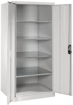 C+P Werkzeugschrank 8924-00 aus Metall 4 Böden lichtgrau 93 x 195 x 80cm