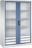 C+P Werkzeugschrank 8932-00 aus Metall 4 Böden lichtgrau 120 x 195 x 60cm