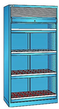 Lista NC-Schrank 54x27E (BxTxH) 1038x691x1950mm ISO-SK 50 96 Halter lichtblau