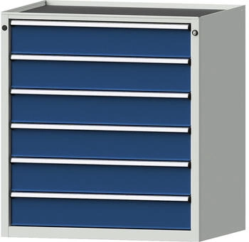 ANKE ANKE Schubladenschrank 610.202 für Werkstatt Werkzeugschrank aus Metall blau 6 Schübe