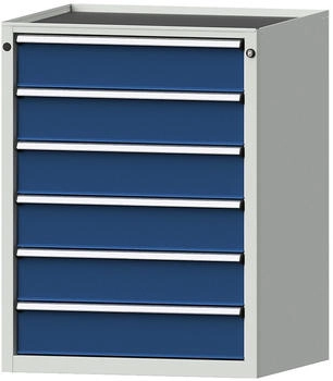 ANKE ANKE Schubladenschrank 610.002 für Werkstatt Werkzeugschrank aus Metall blau 6 Schübe