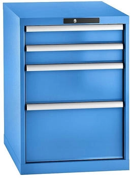 Lista Schubladenschrank Schubladen 2x100 + 1x200 + 1x300 TK je 75 kg lichtblau