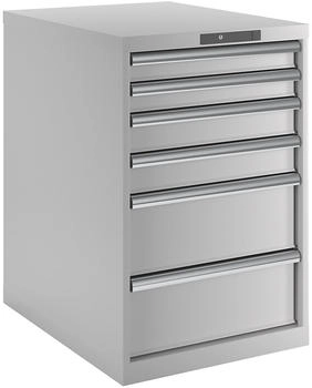 Lista Schubladenschrank grau Höhe 850mm 6 Schubladen