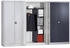 Mauser Stahlschrank mit Flügeltüren 60 cm tief 5 OH breit grau 120x195x60 cm